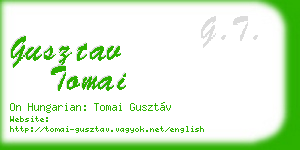gusztav tomai business card